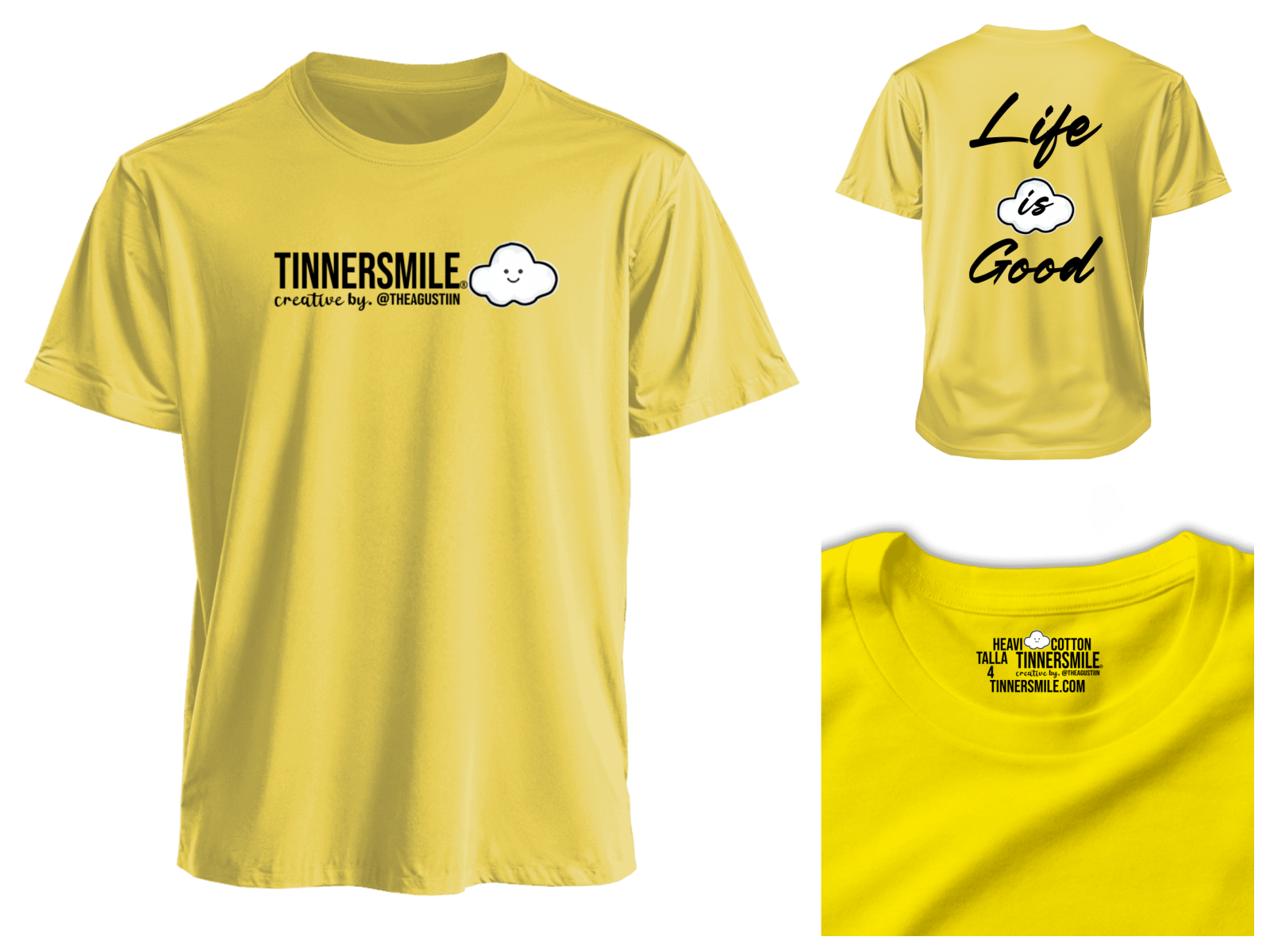 Polera Polo cuello redondo manga corta unisex.