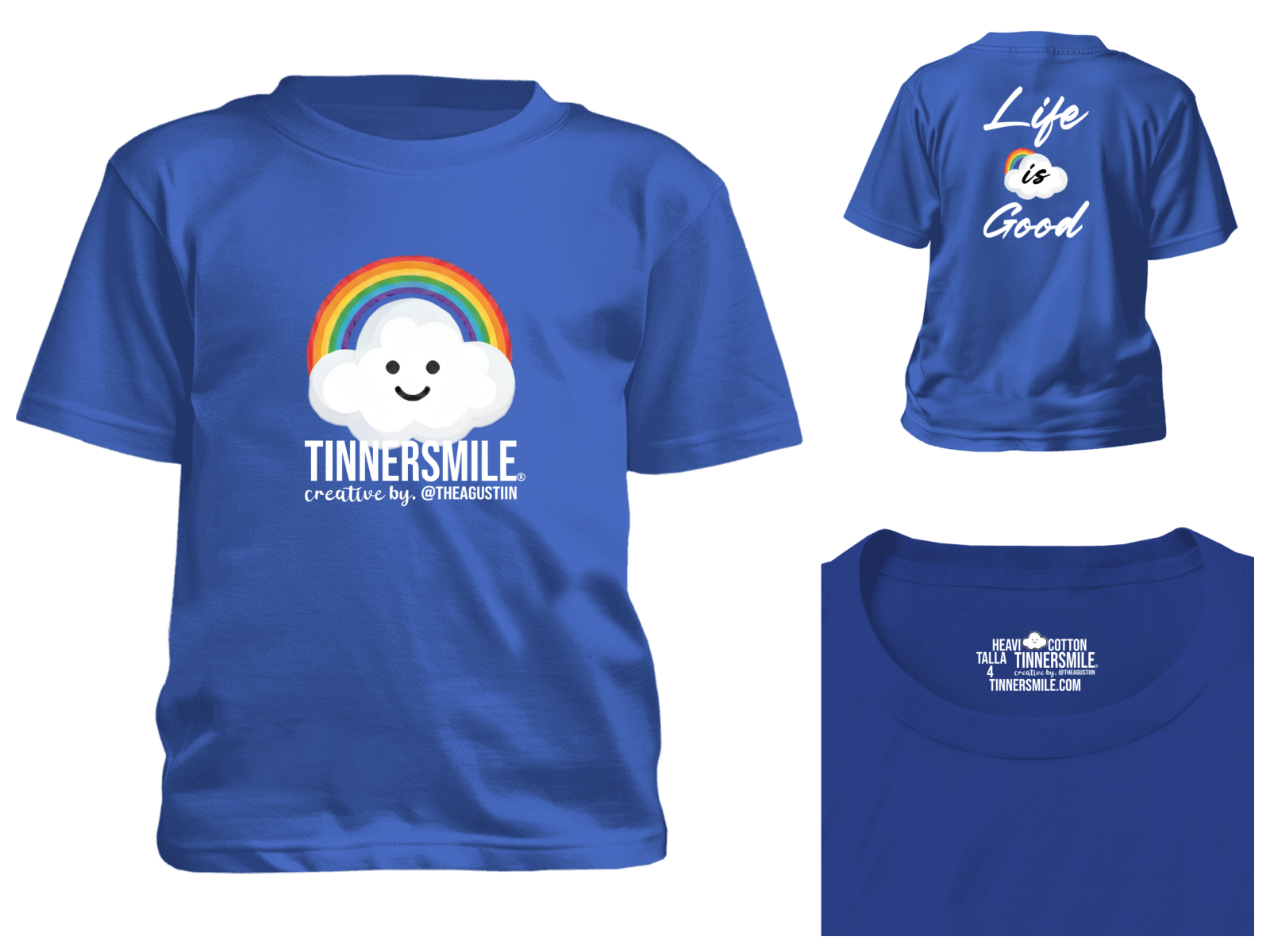 Polera Polo Niño/Niña cuello redondo manga corta.