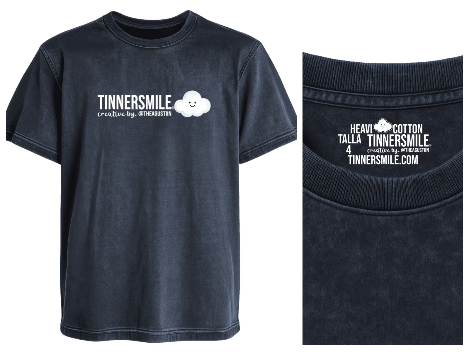 Polera Manga corta tipo Acid Unisex