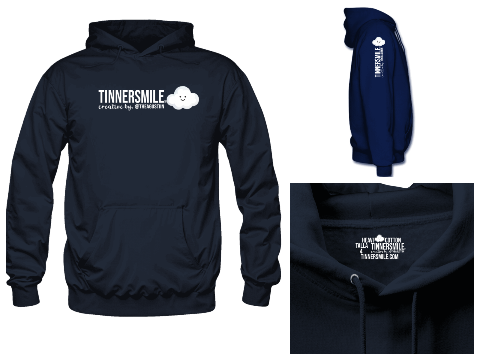 Polerón tipo Canguro hombre TINNERSMILE®