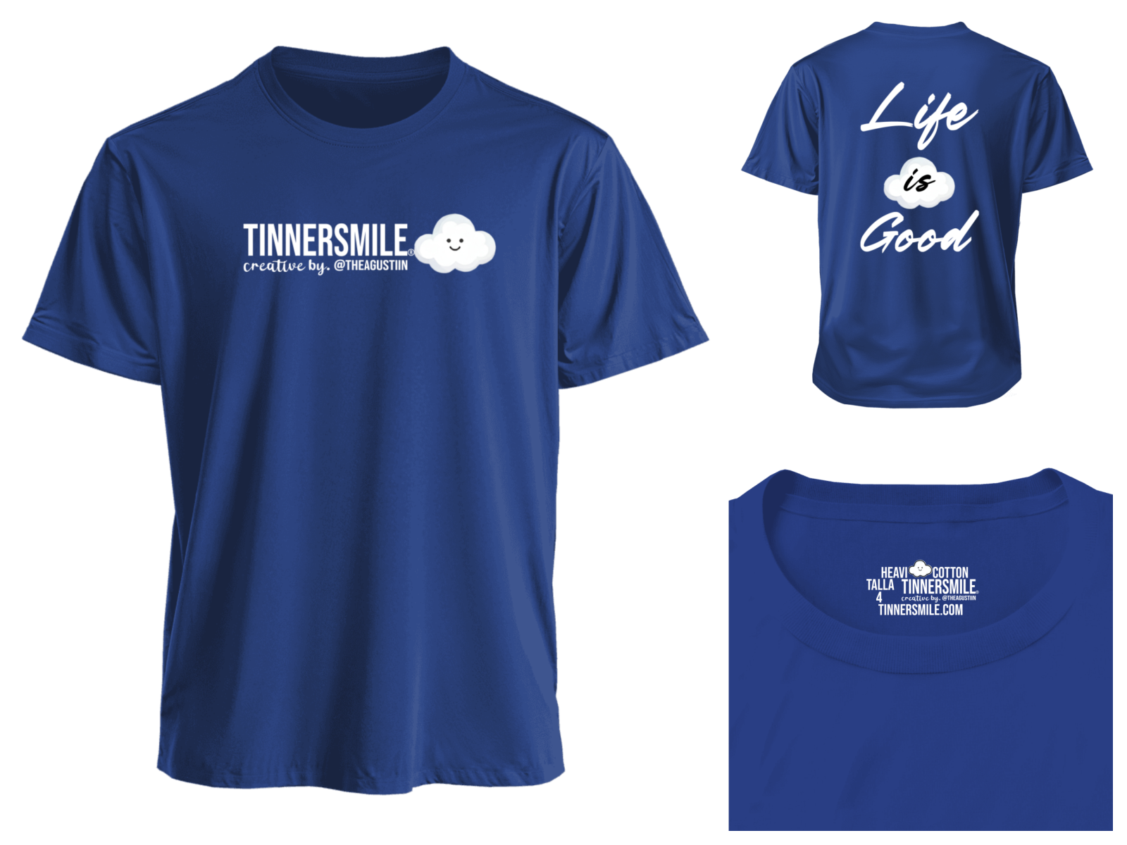 Polera Polo cuello redondo manga corta unisex.