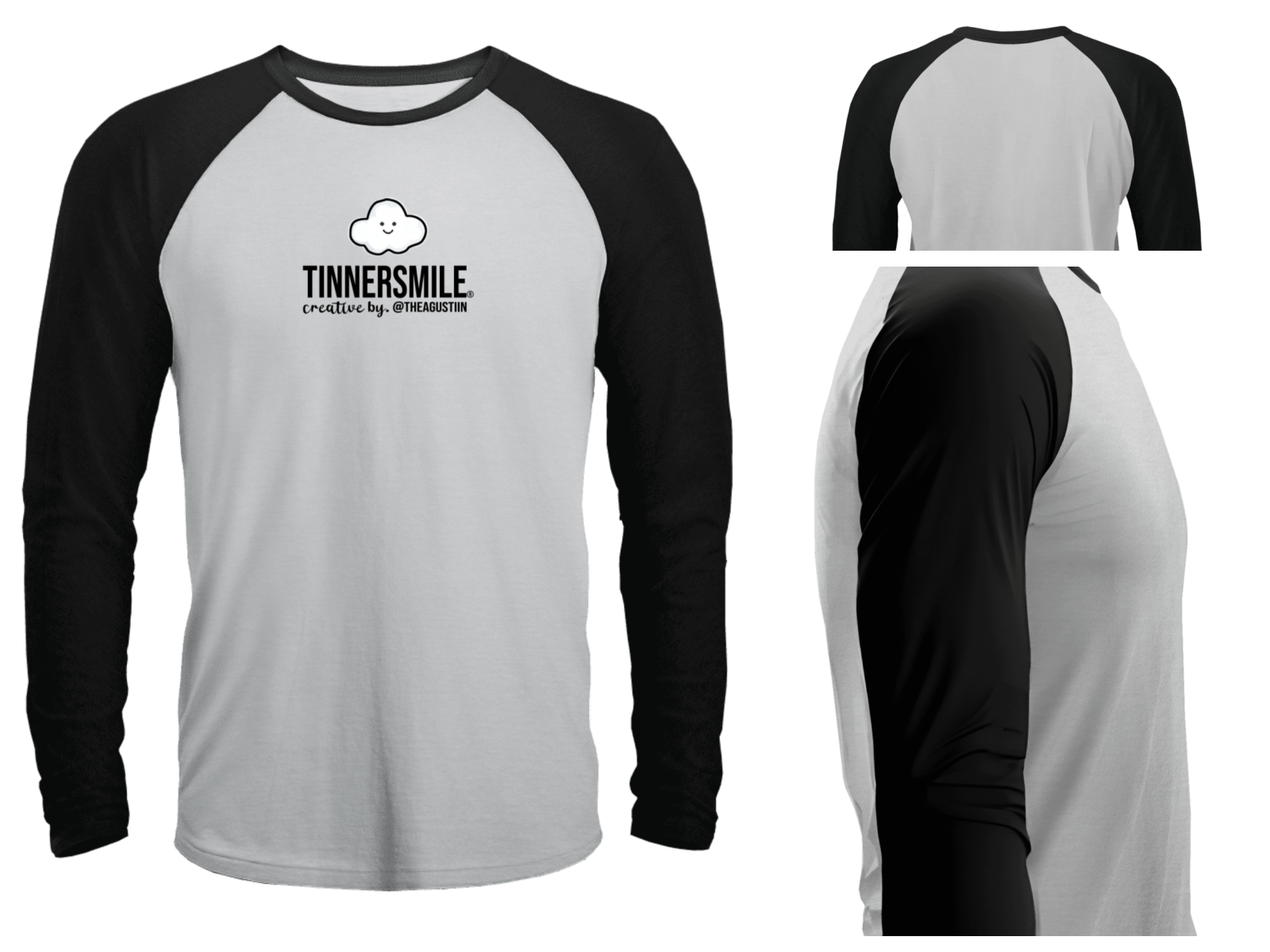 Polera manga larga tipo Reglán Unisex