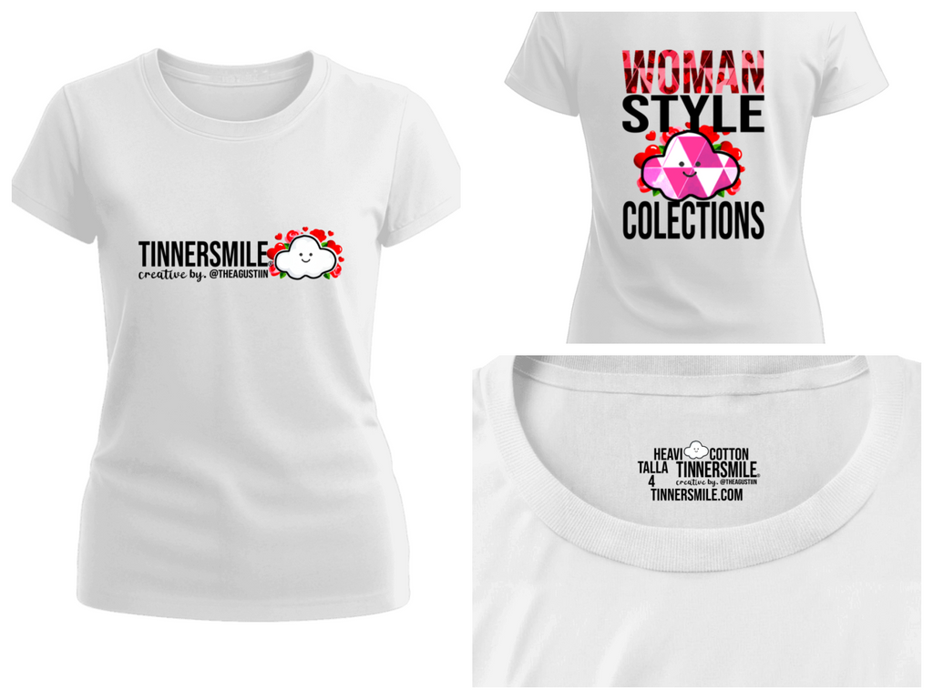 Polera Polo Mujer cuello redondo manga corta.