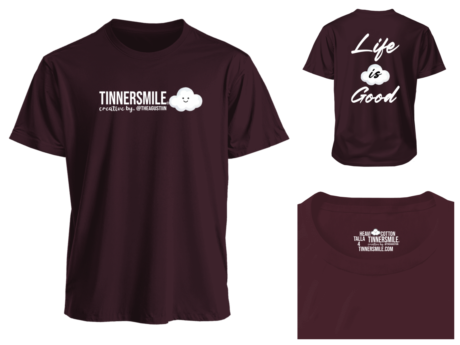 Polera Polo cuello redondo manga corta unisex.