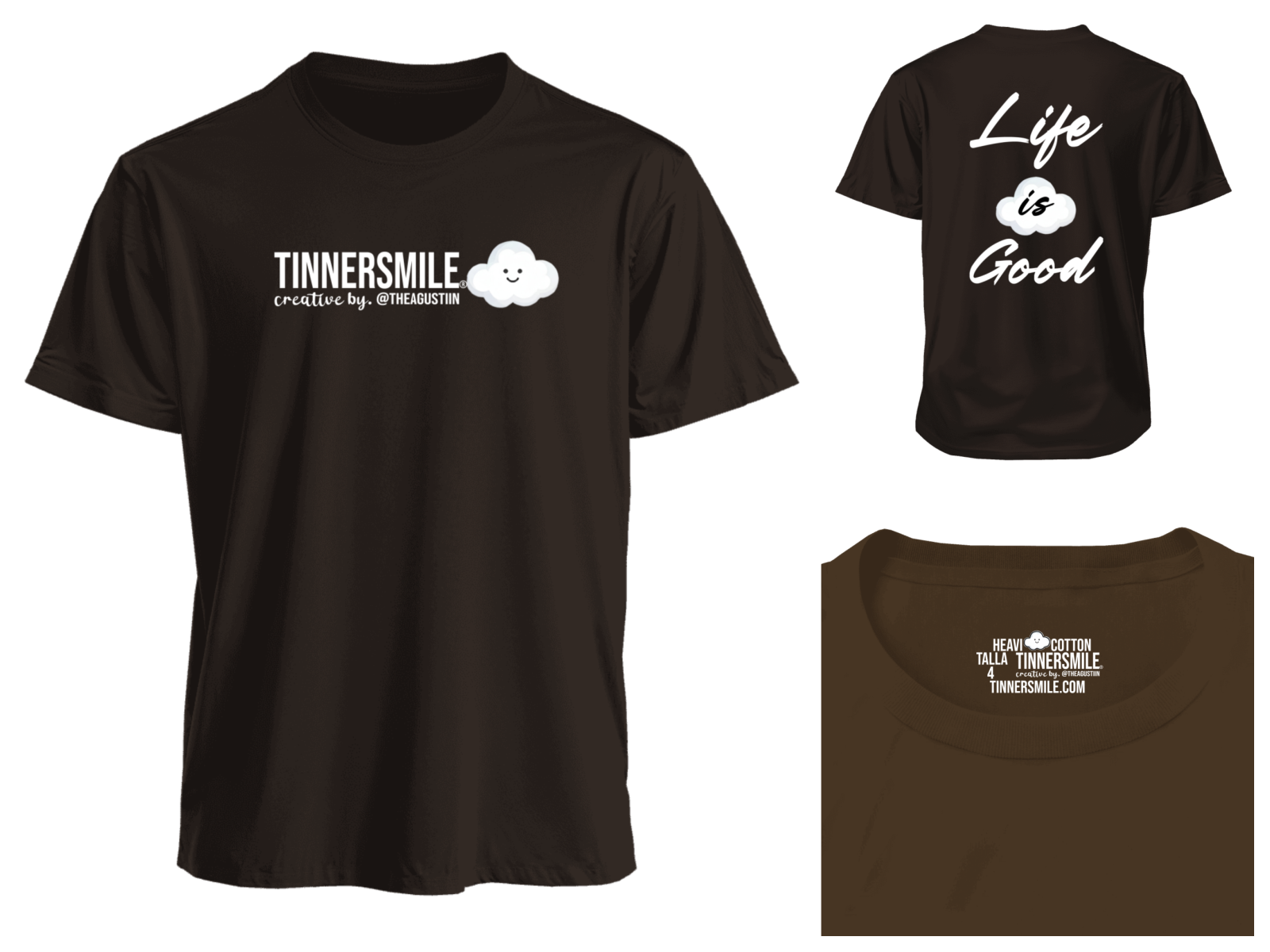 Polera Polo cuello redondo manga corta unisex.