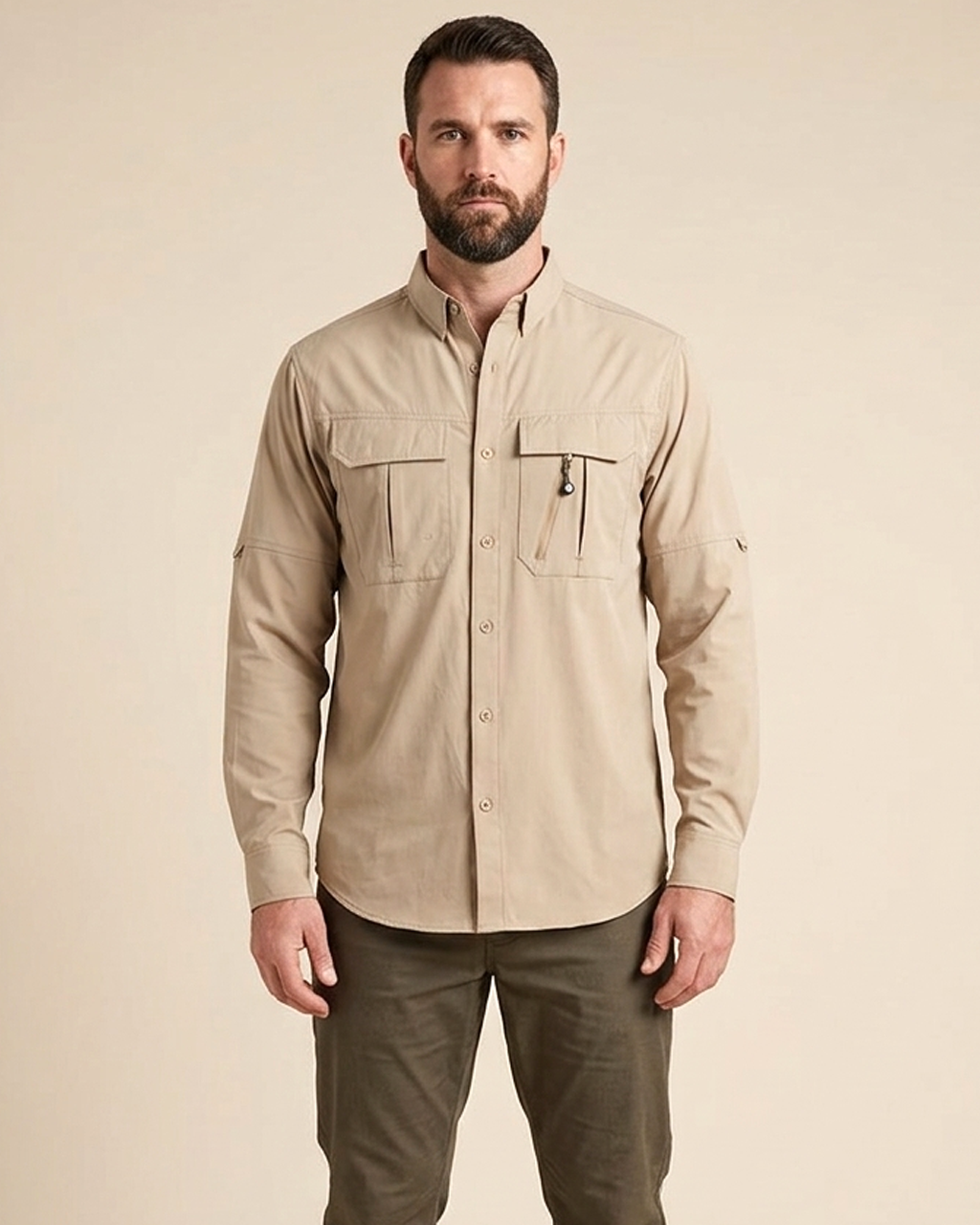 Camisa Outwork Abelia Hombre Manga Larga