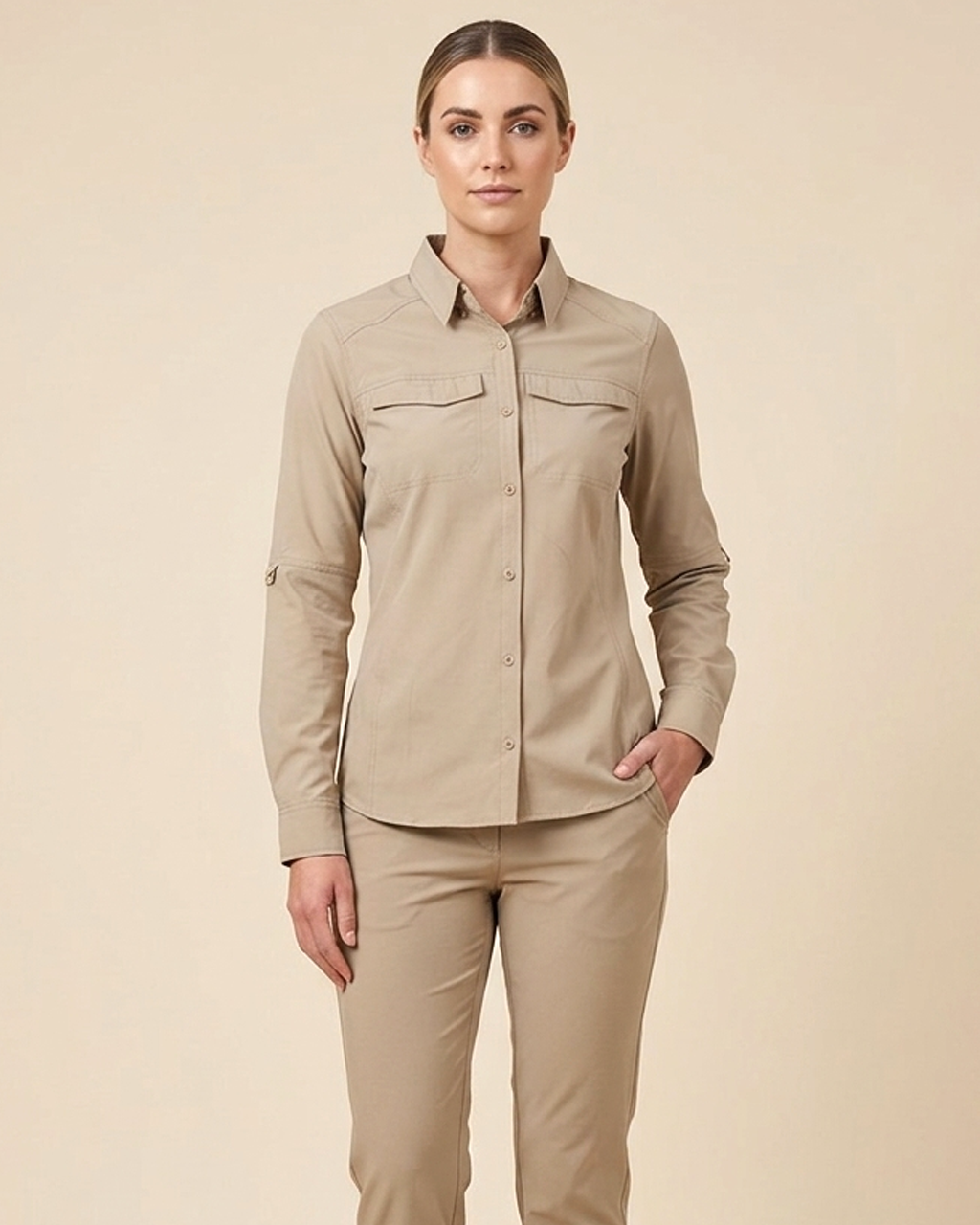 Camisa Outwork Abelia Mujer Manga Larga