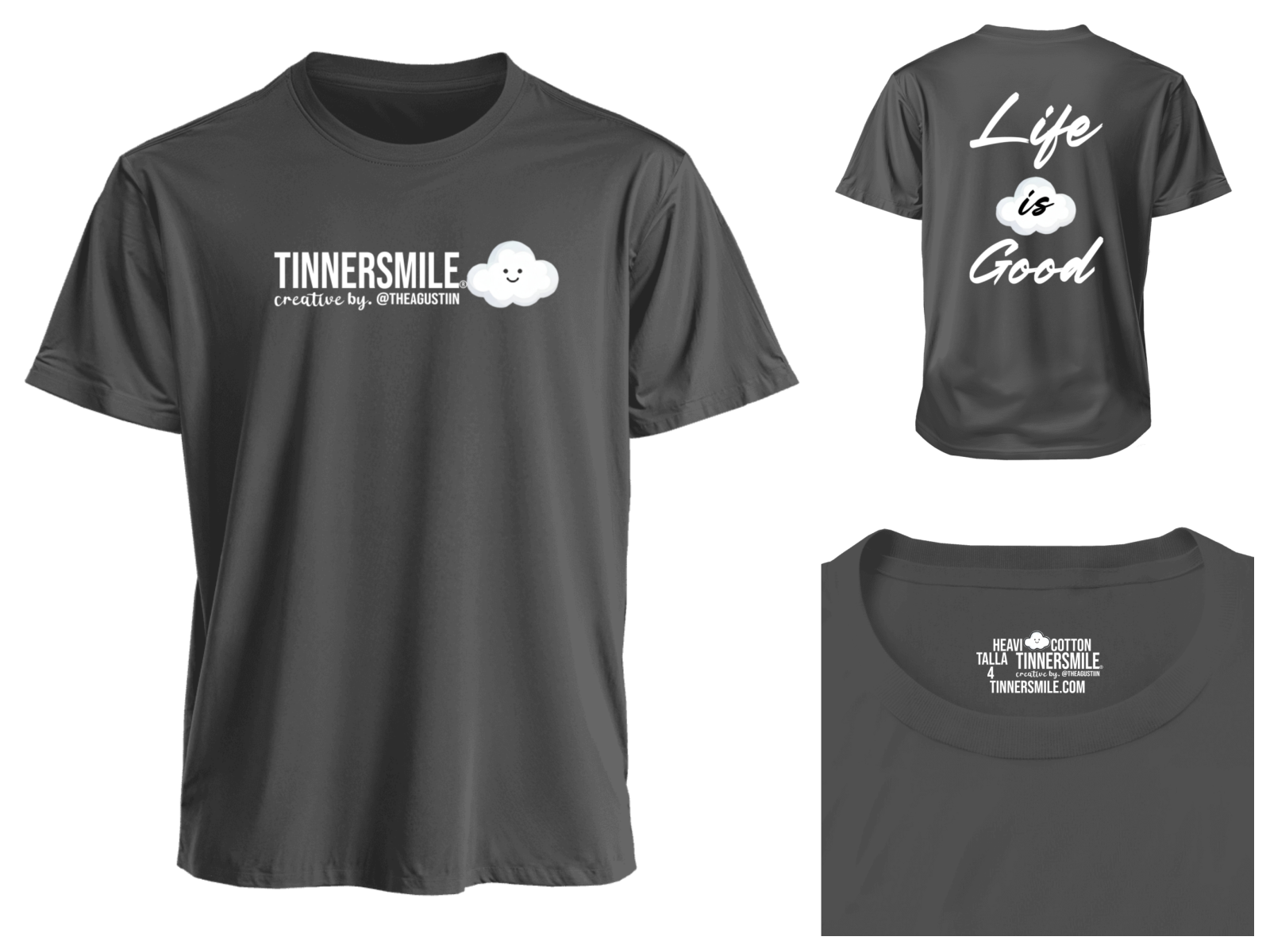 Polera Polo cuello redondo manga corta unisex.