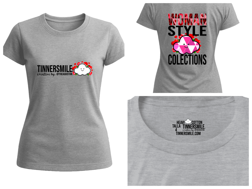 Polera Polo Mujer cuello redondo manga corta.