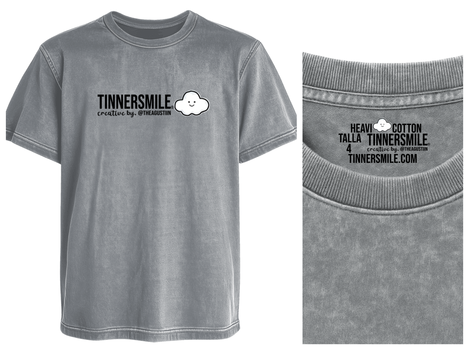 Polera Manga corta tipo Acid Unisex