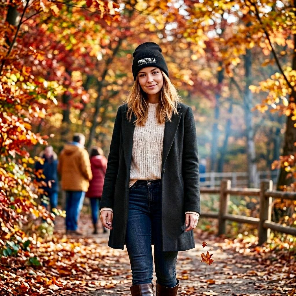 Gorro Poliester negro TINNERSMILE®