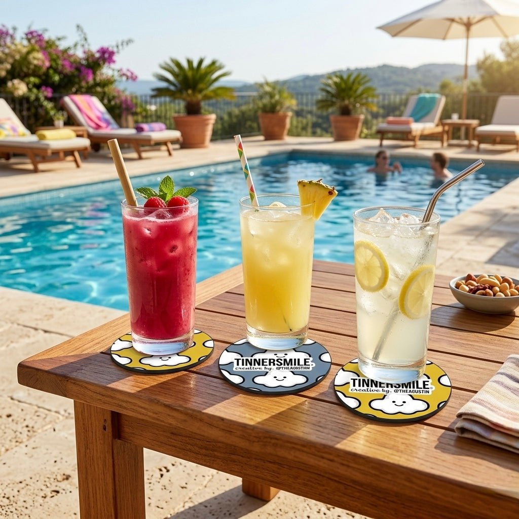 Posavasos con diseño TINNERSMILE® (Pack 5 unidades).