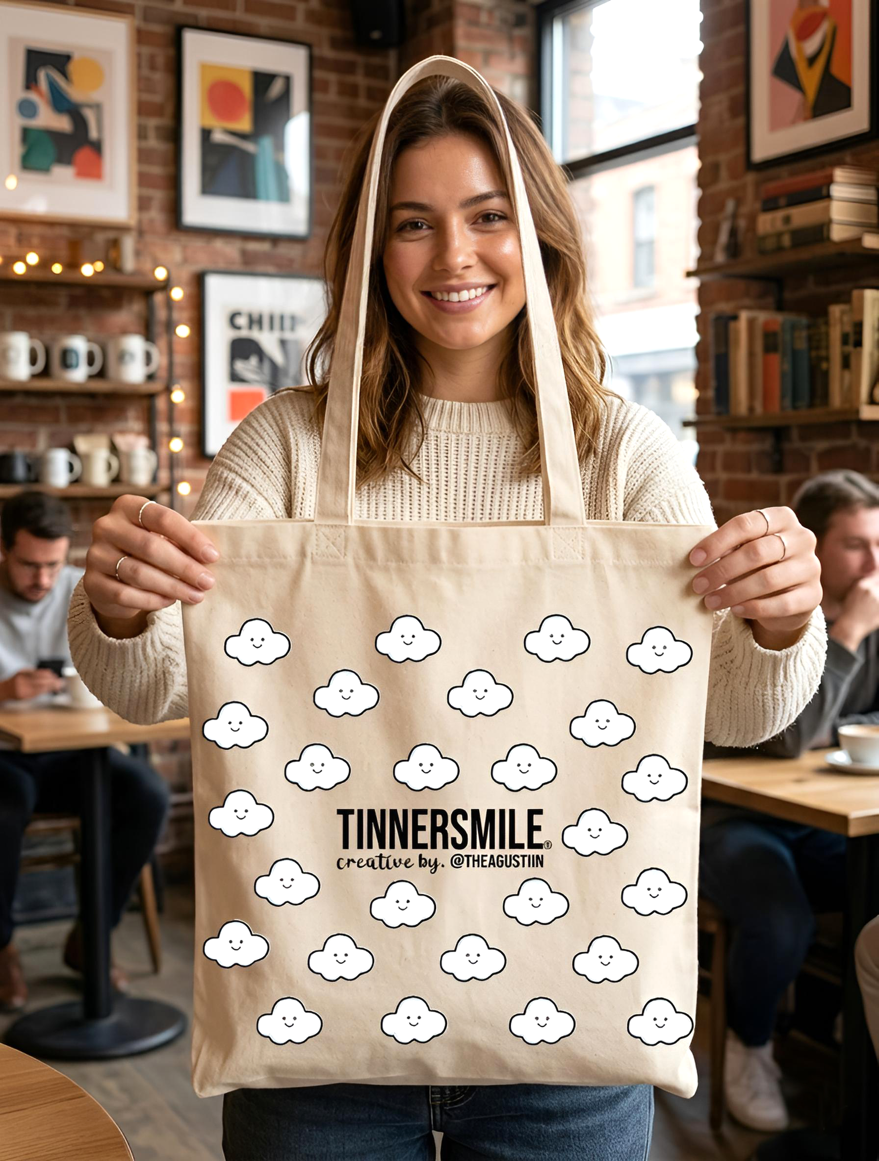 Bolsa de genero algodón Totebag TINNERSMILE®