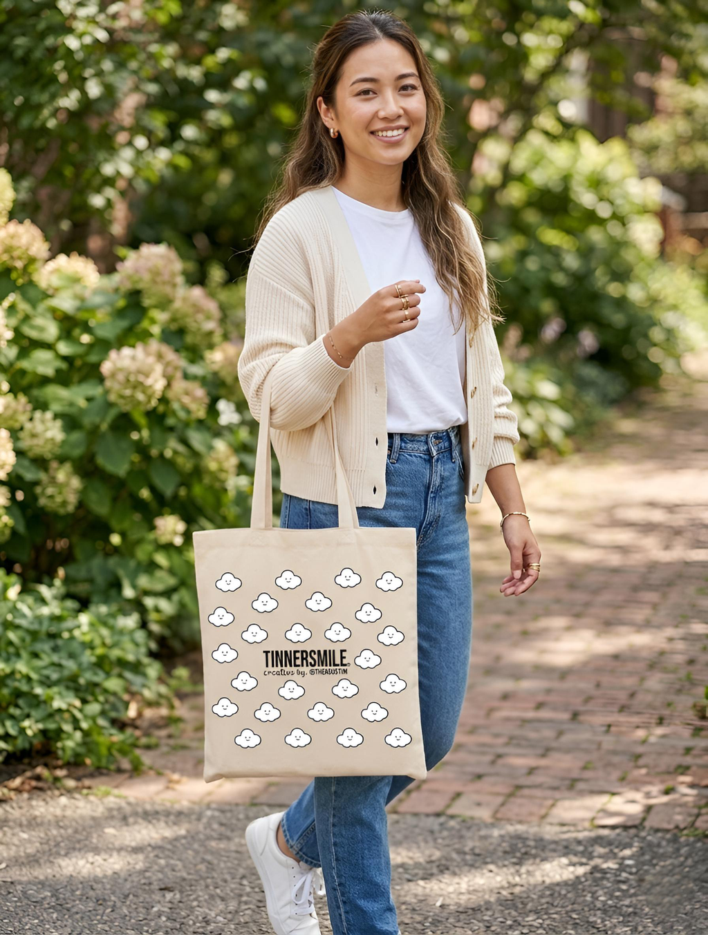 Bolsa de genero algodón Totebag TINNERSMILE®