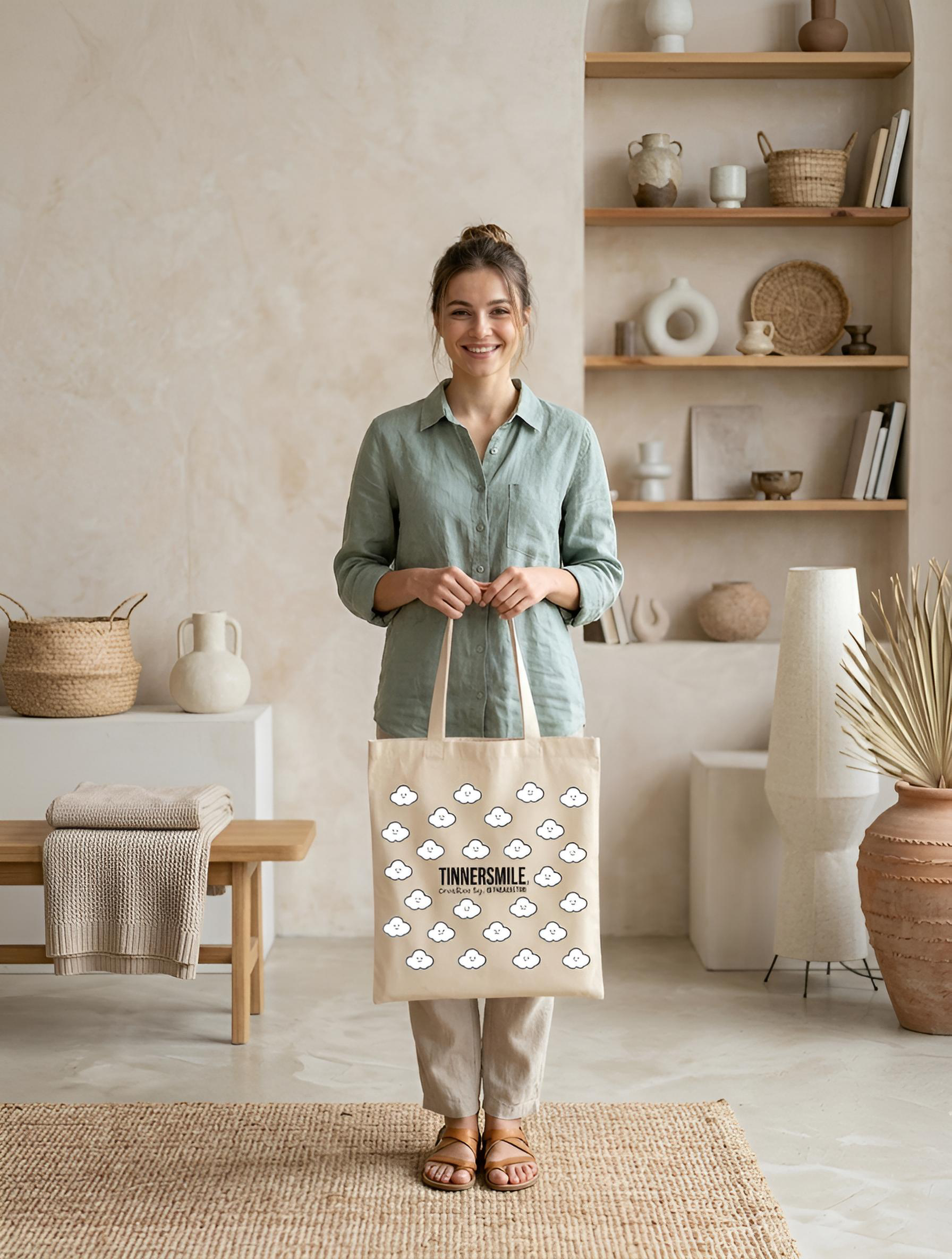 Bolsa de genero algodón Totebag TINNERSMILE®