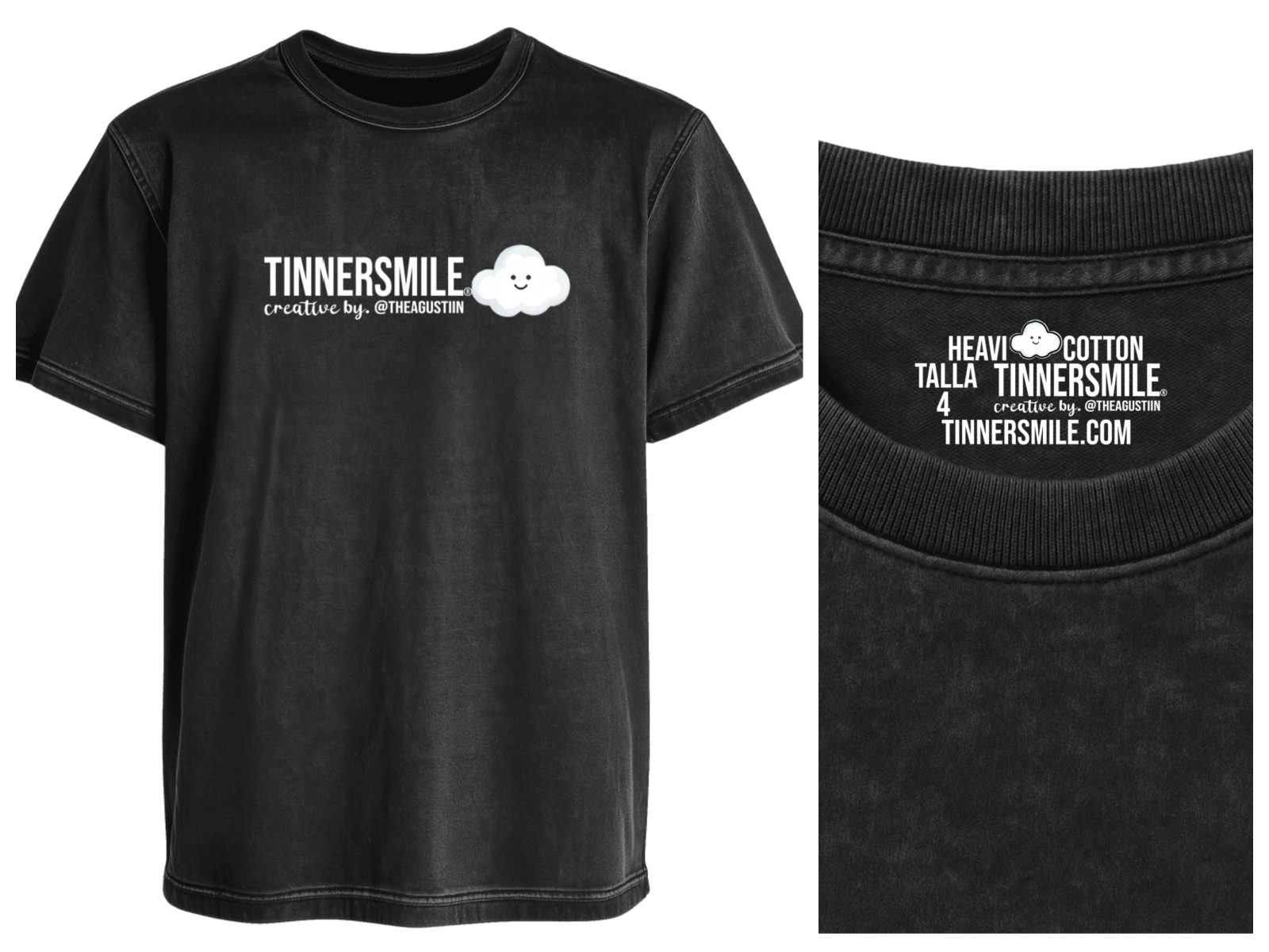 Polera Manga corta tipo Acid Unisex