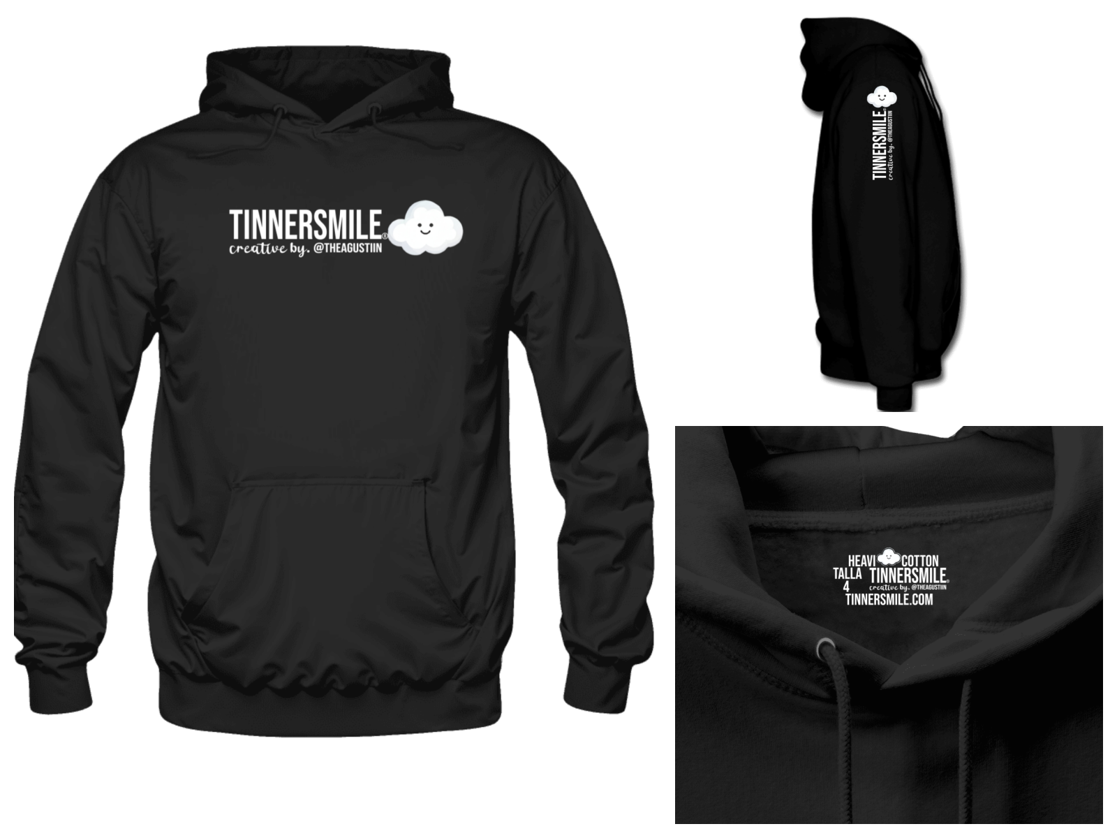 Polerón tipo Canguro hombre TINNERSMILE®