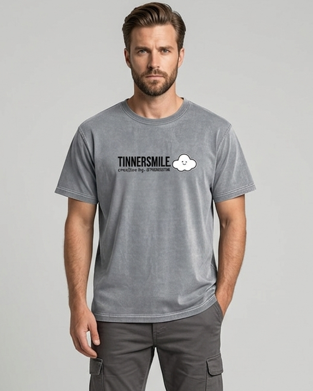 Polera Manga corta tipo Acid Unisex