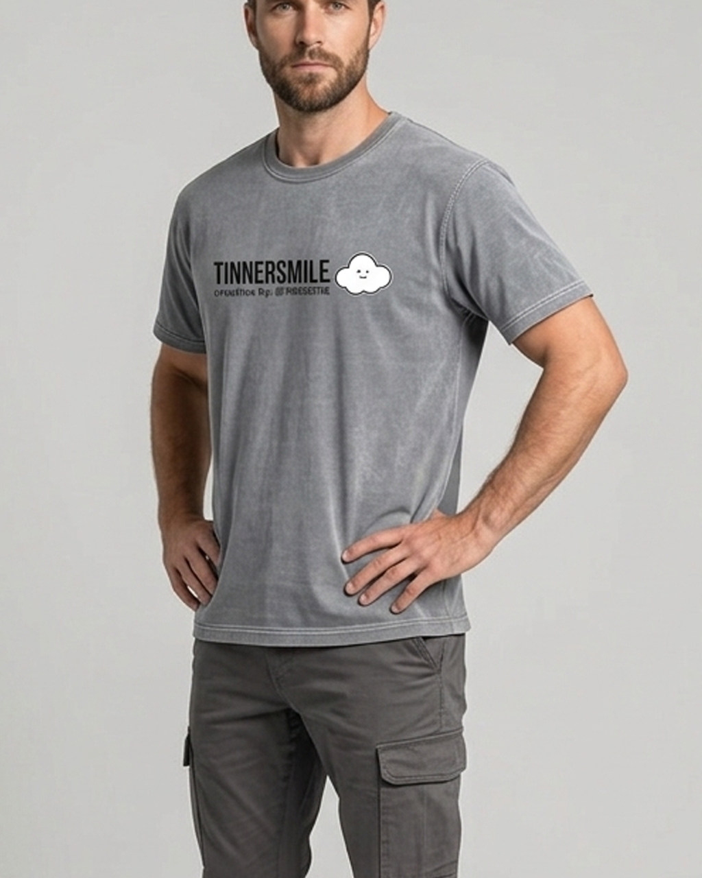 Polera Manga corta tipo Acid Unisex