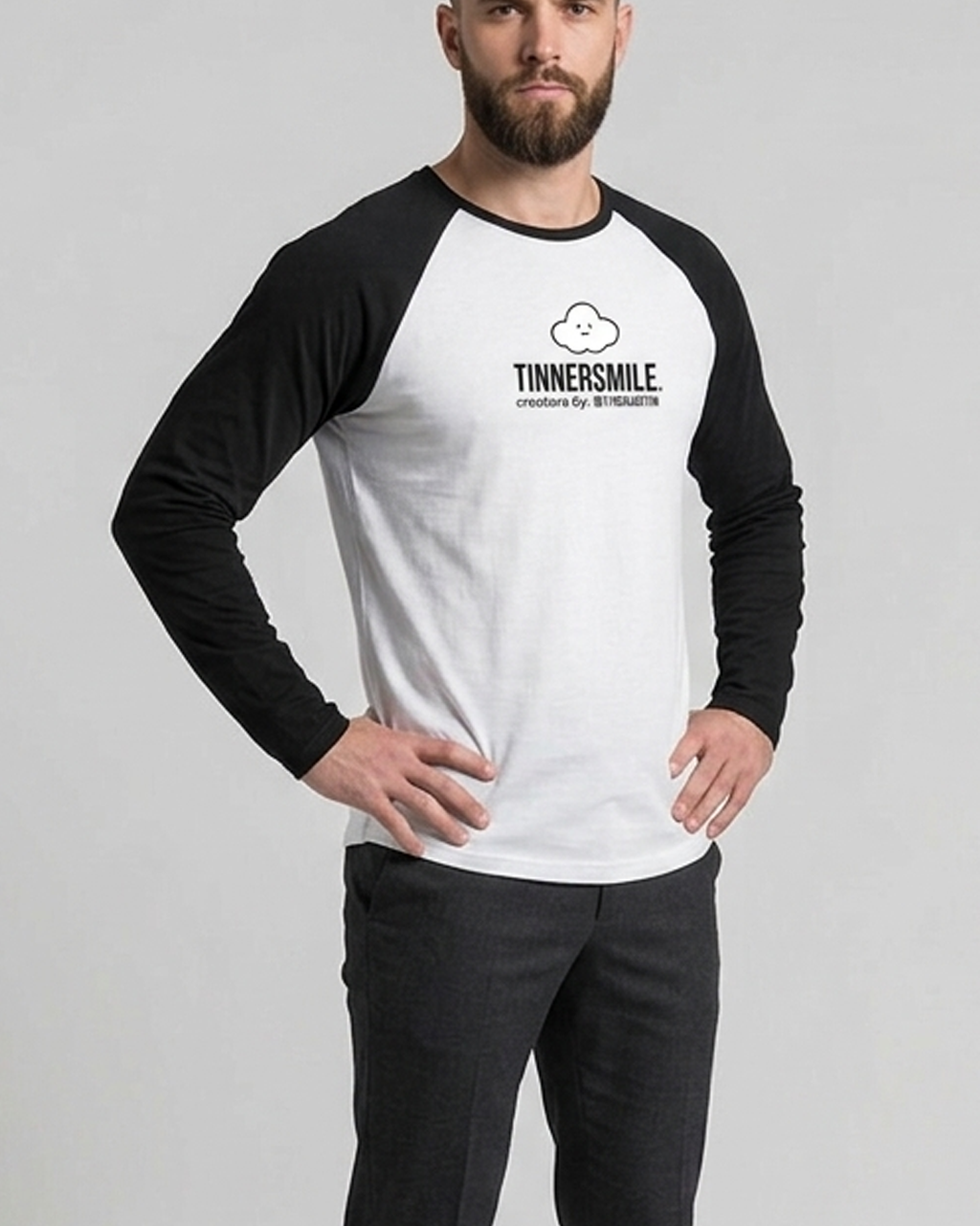 Polera manga larga tipo Reglán Unisex