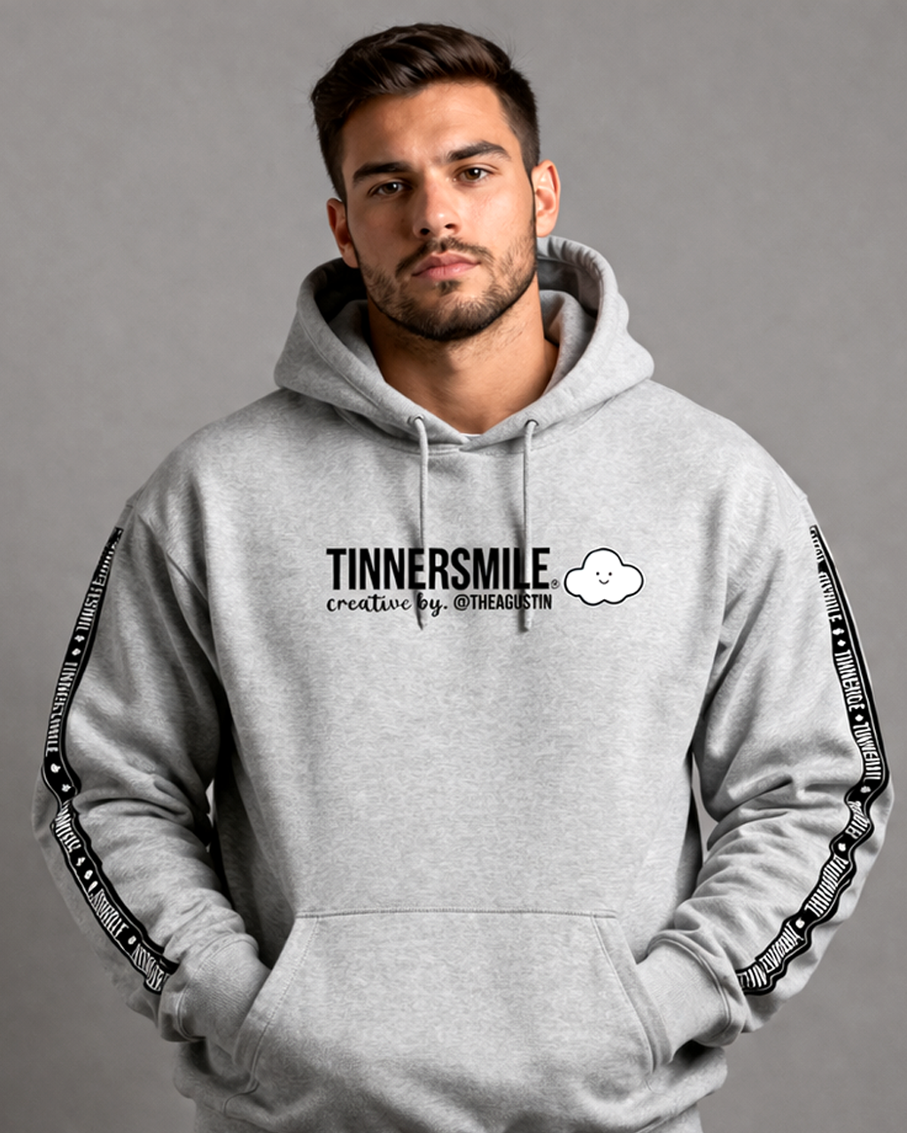 Polerón tipo Canguro hombre TINNERSMILE®