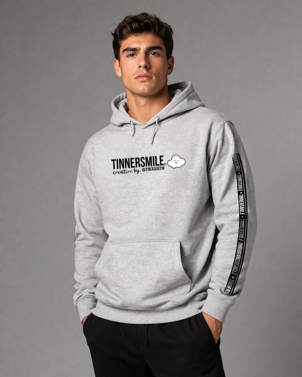 Polerón tipo Canguro hombre TINNERSMILE®