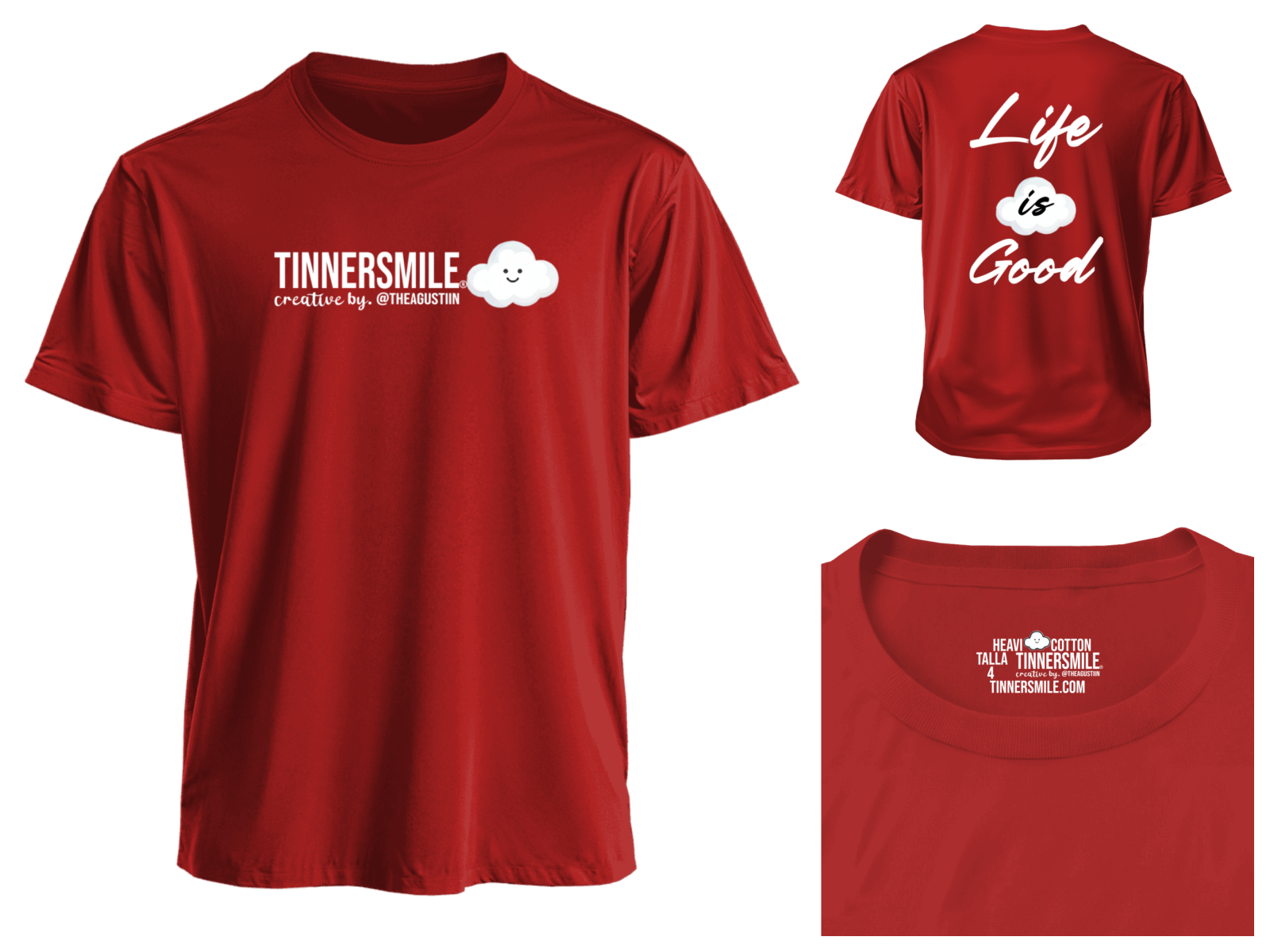 Polera Polo cuello redondo manga corta unisex.