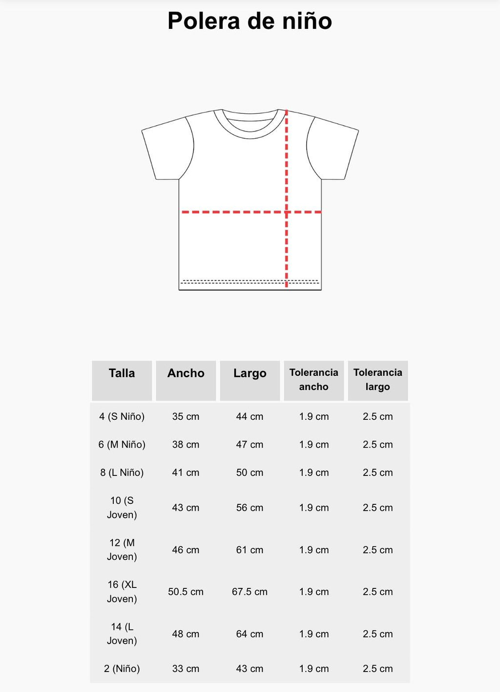 Polera Polo Niño/Niña cuello redondo manga corta.