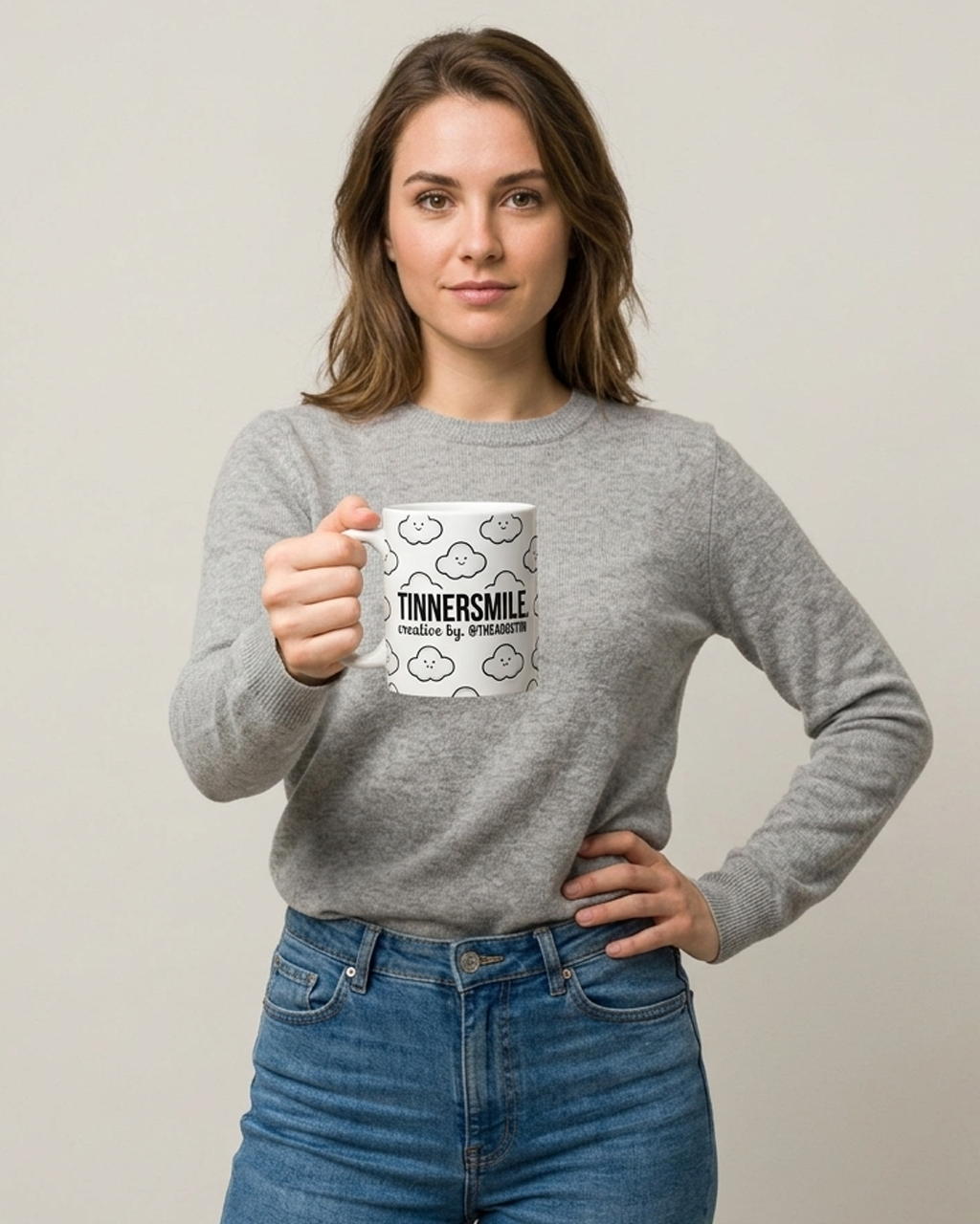 Taza cerámica con diseño TINNERSMILE® y otros (Pack 3 unidades).