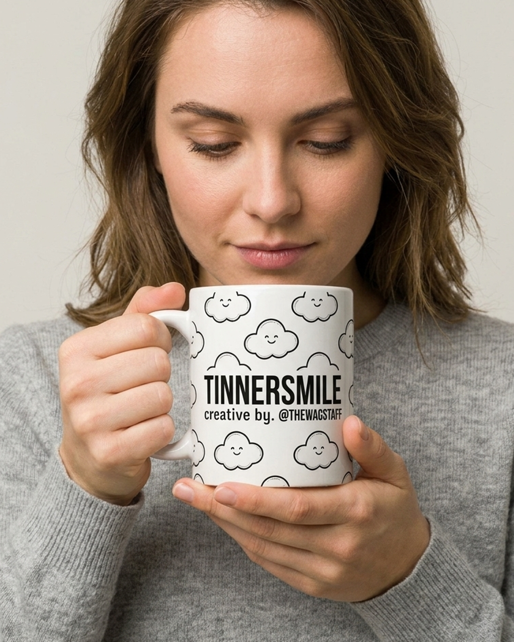 Taza cerámica con diseño TINNERSMILE® y otros (Pack 3 unidades).