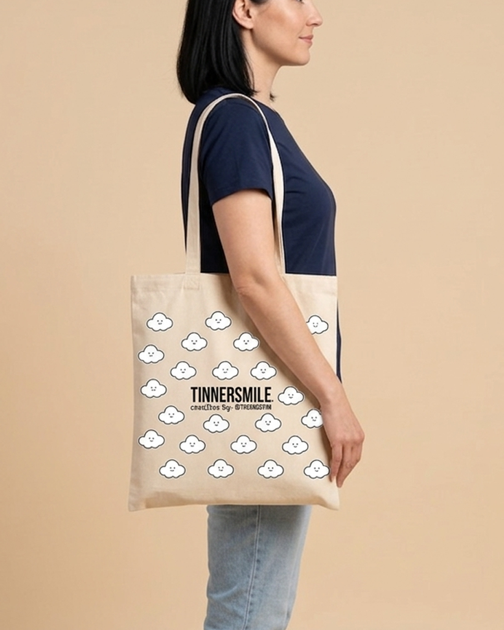 Bolsa de genero algodón Totebag TINNERSMILE®