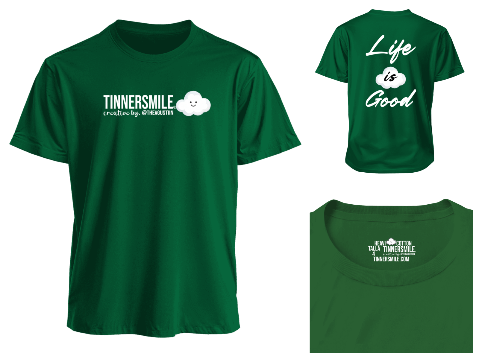 Polera Polo cuello redondo manga corta unisex.