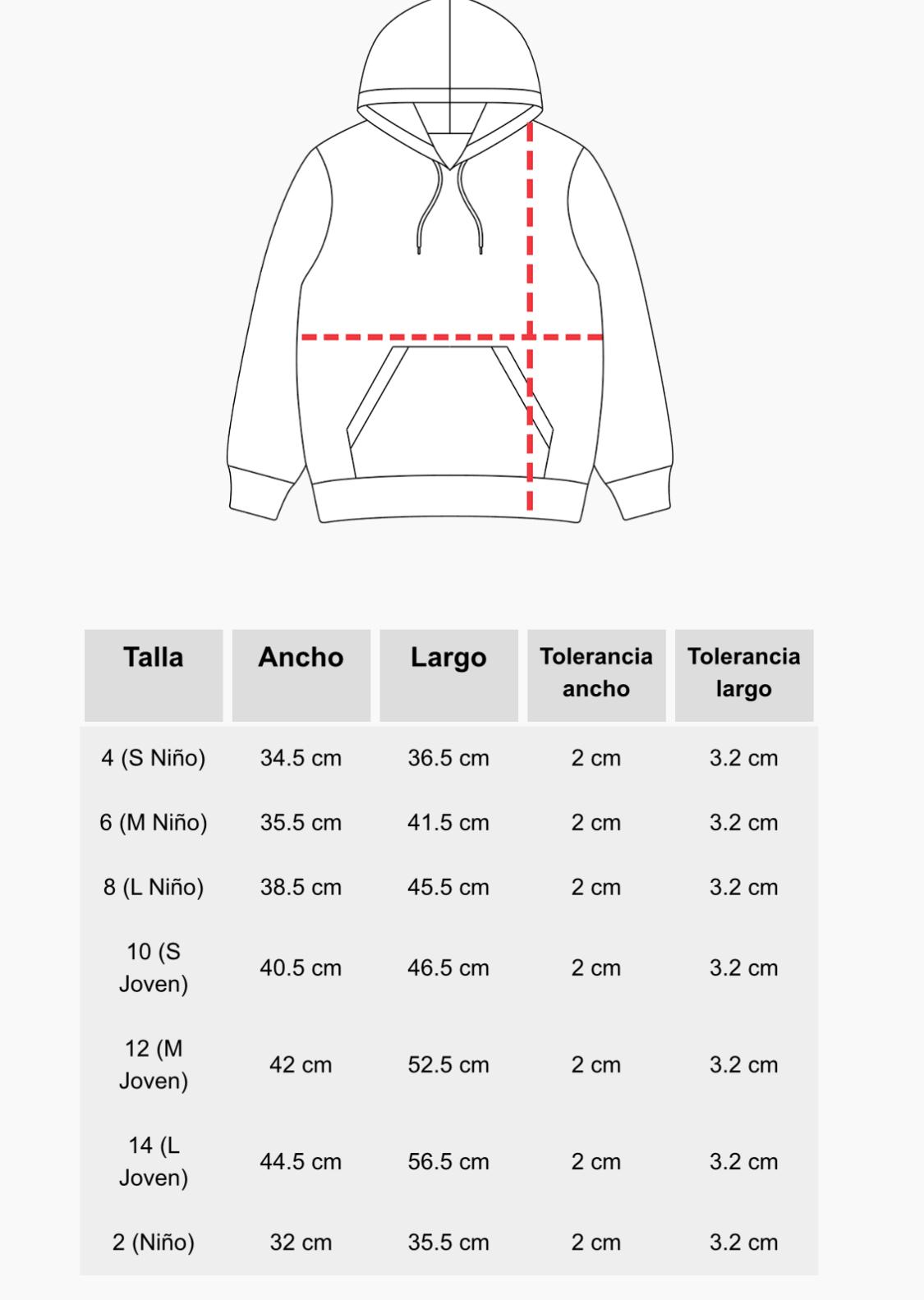 Polerón tipo Canguro niños TINNERSMILE®