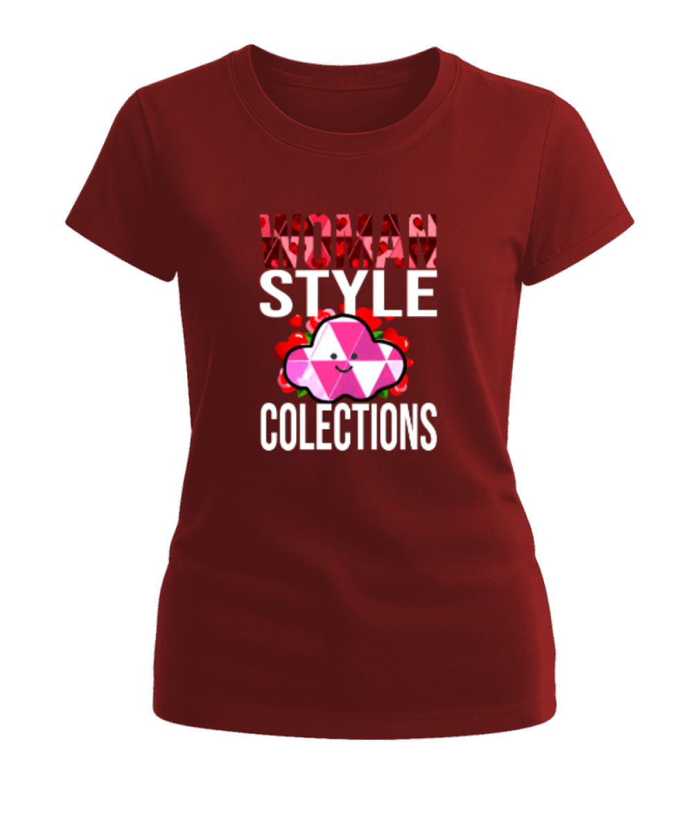 Polera Polo Mujer cuello redondo manga corta.