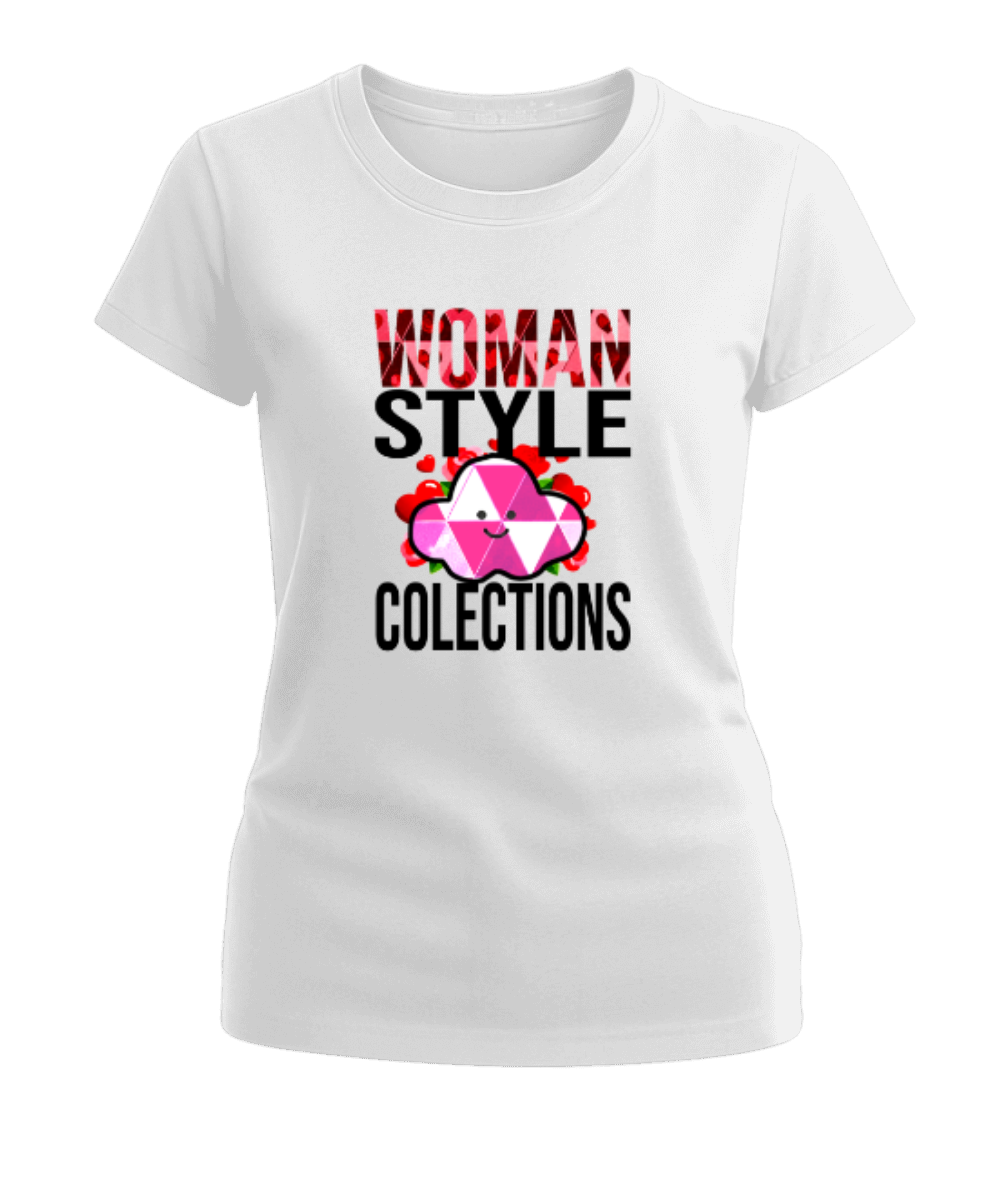 Polera Polo Mujer cuello redondo manga corta.