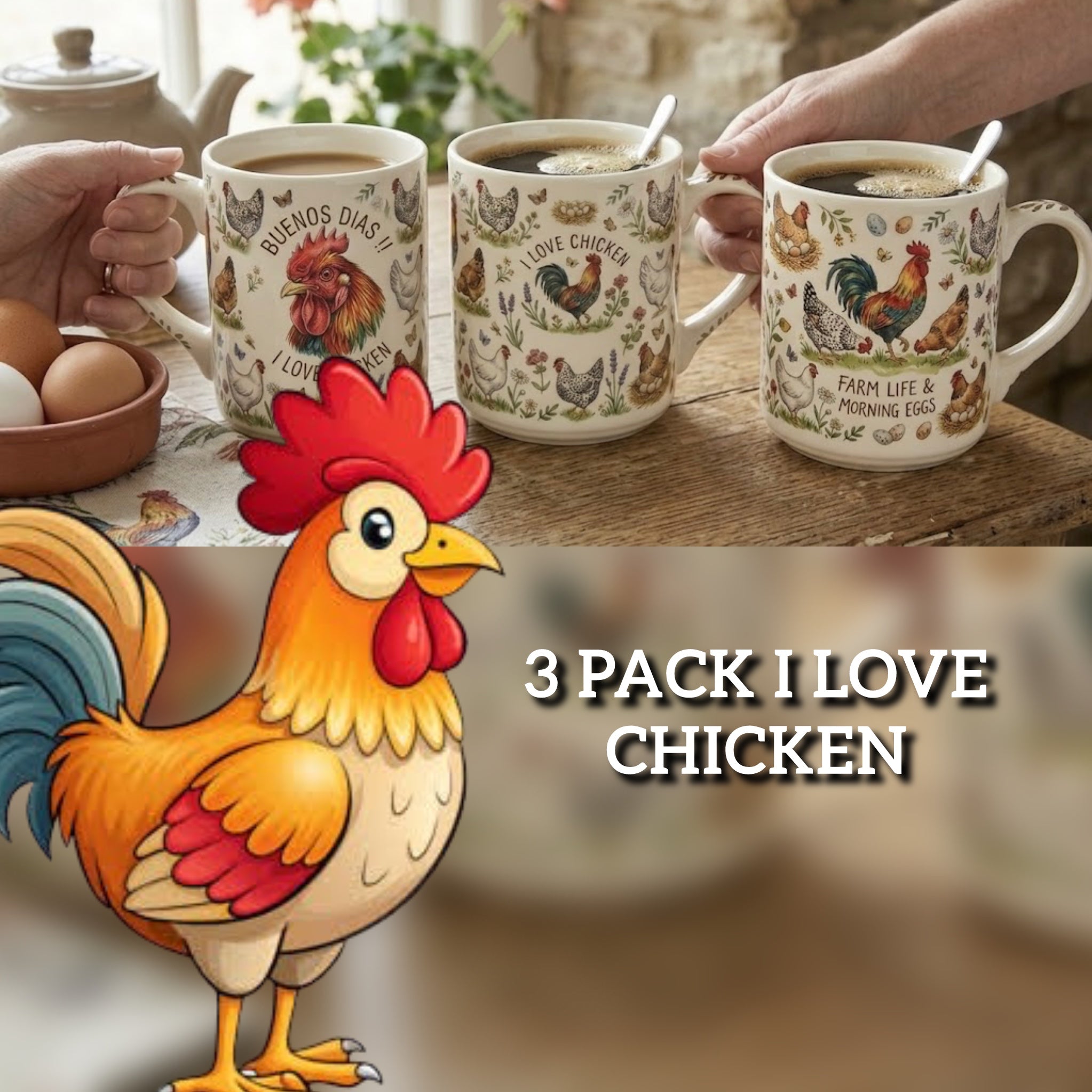 Taza cerámica con diseño TINNERSMILE® y otros (Pack 3 unidades).