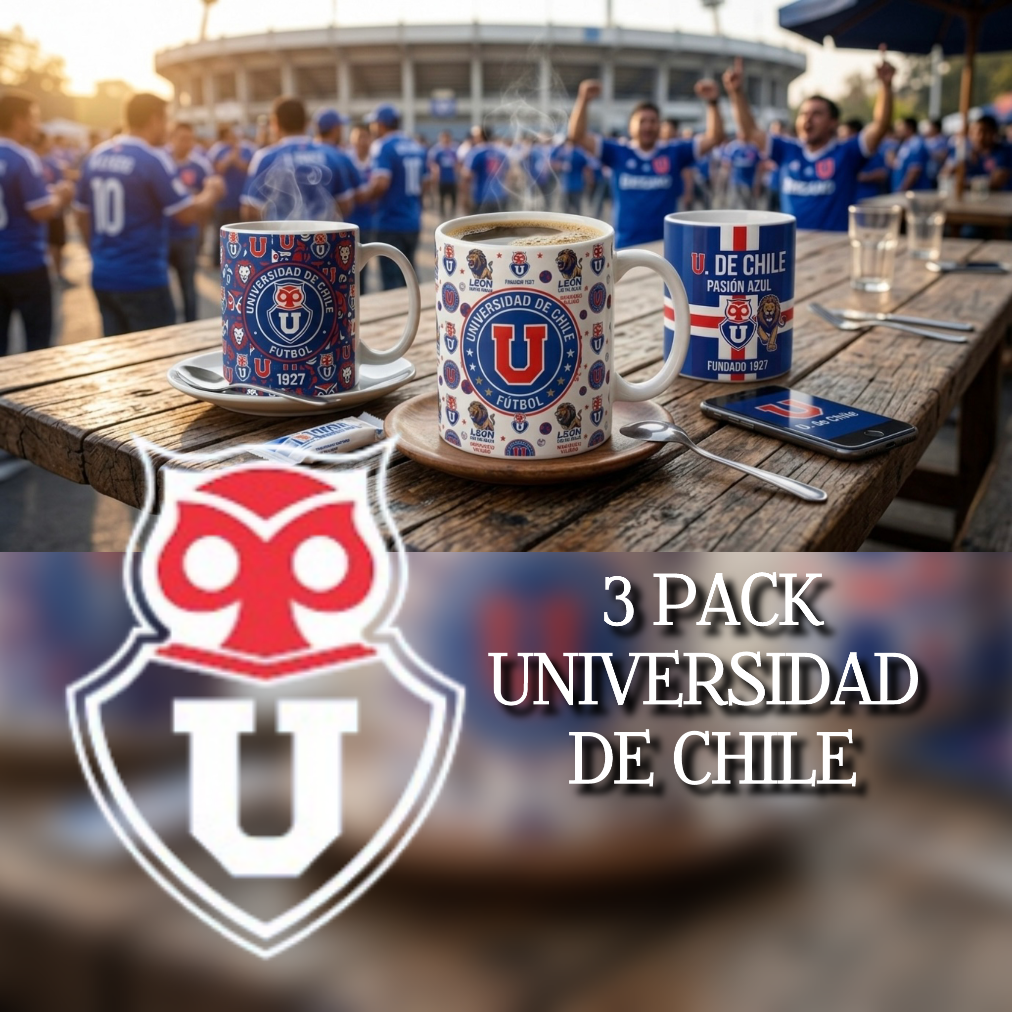 Taza cerámica con diseño TINNERSMILE® y otros (Pack 3 unidades).